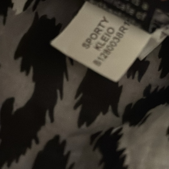 Diane Von Furstenberg Black White Swim Coverup V-Neck‎ Sporty Kleio Size M DVF - Picture 11 of 12